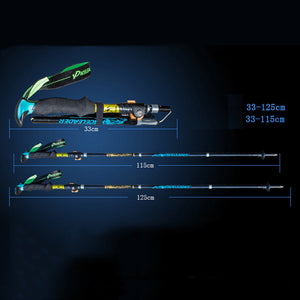 Unlock Your Adventure with Our Folding Retractable Straight Handle Trekking Pole