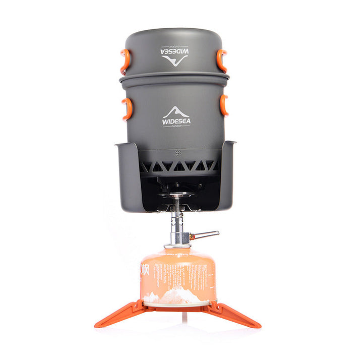 Experience Nature Like Never Before with the Widesea Outdoor Heat-Collecting Camping Cookware Set