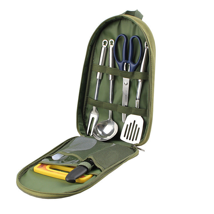 BBQ Cookware Set Chopping Board Knife Set Outdoor Supplies