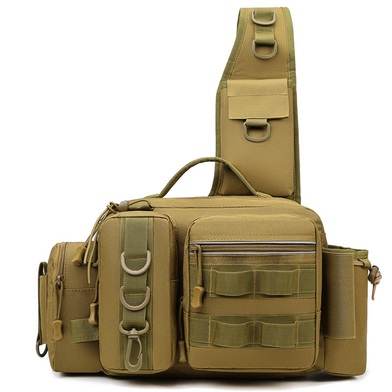 High Capacity Fishing Backpack With Chest Pack Rod Bag