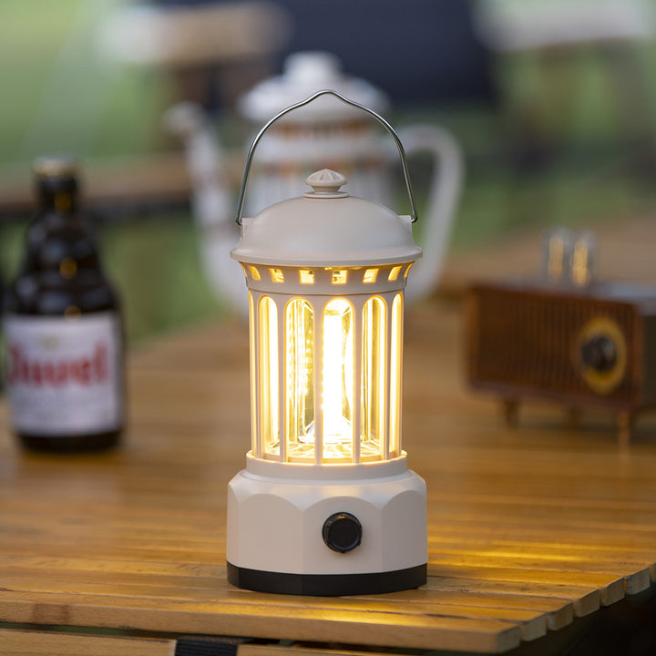 Portable COB Camping Lantern Retro Tent Light