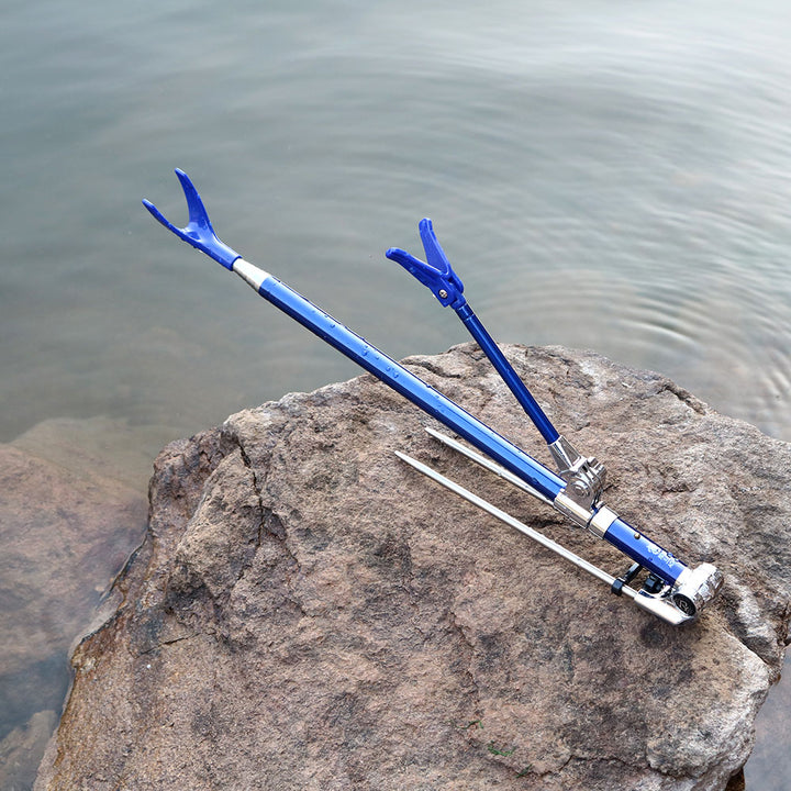 Telescopic Fishing Rod Holder Folding Stainless Steel Stand