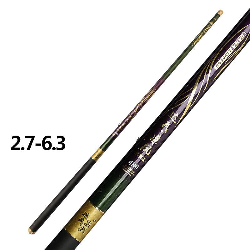 High Carbon Fishing Rod 6H19 Hard Hand Pole Short Pitch Rod