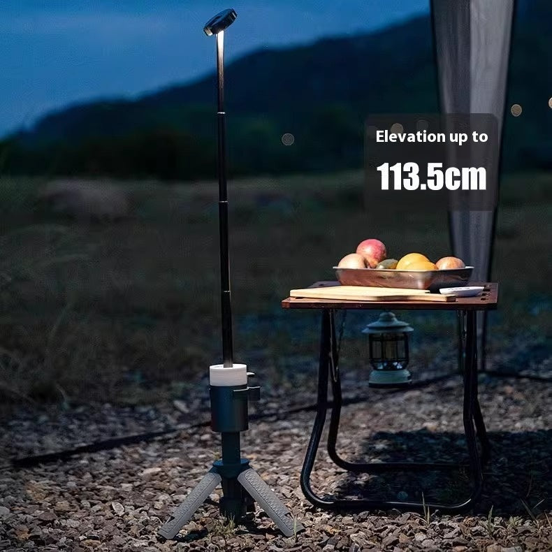 Portable Aluminum Camping Lantern Retractable Bracket Ambience Light