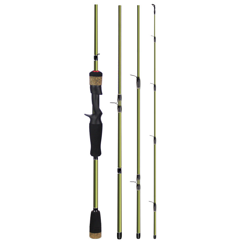 4 Section Carbon Portable Plug Fishing Rod
