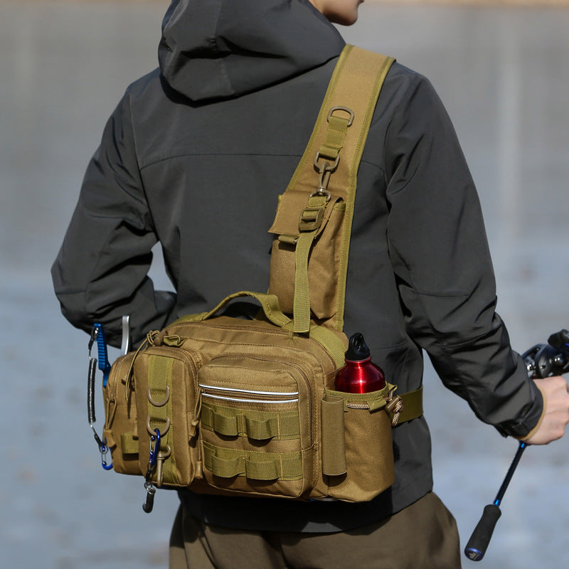 High Capacity Fishing Backpack With Chest Pack Rod Bag