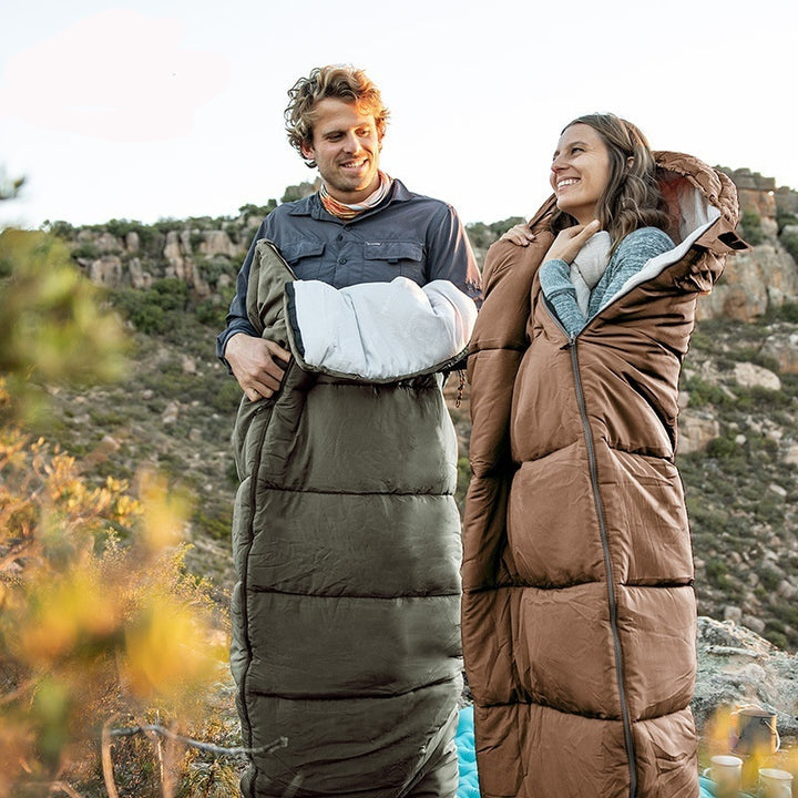 Naturehike Hooded Envelope Sleeping Bag Cold-Proof Double Camping Outdoor