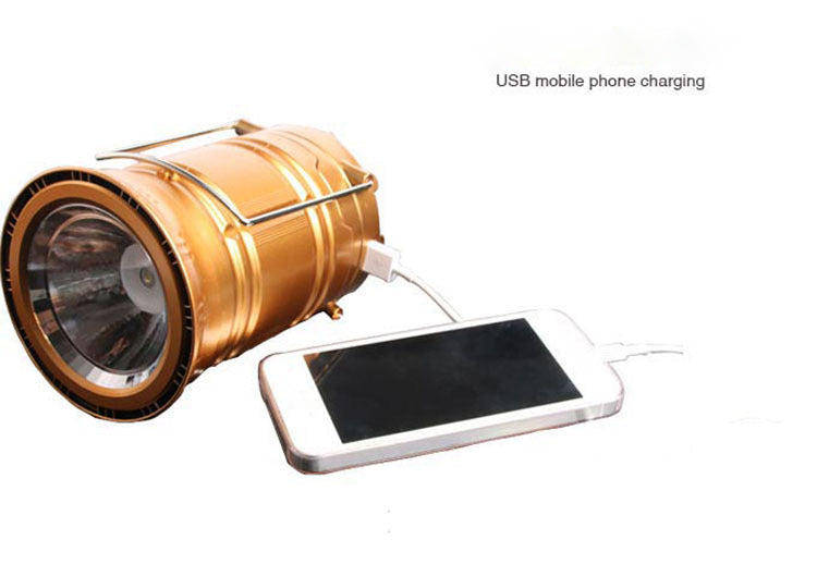 Solar Charging Telescopic Multifunction Camping Lantern