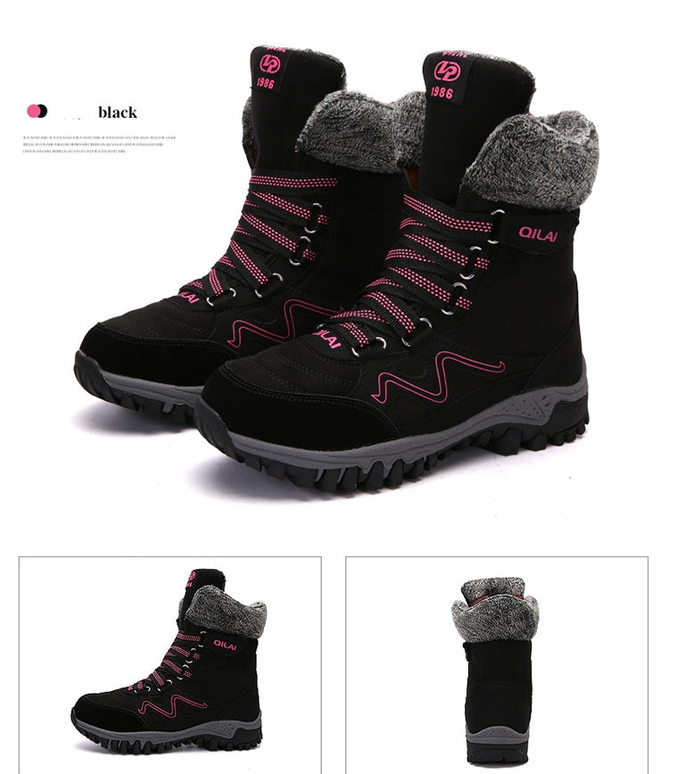Women’s Winter Snow Boots Warm Velvet Hiking Ski Travel Shoes