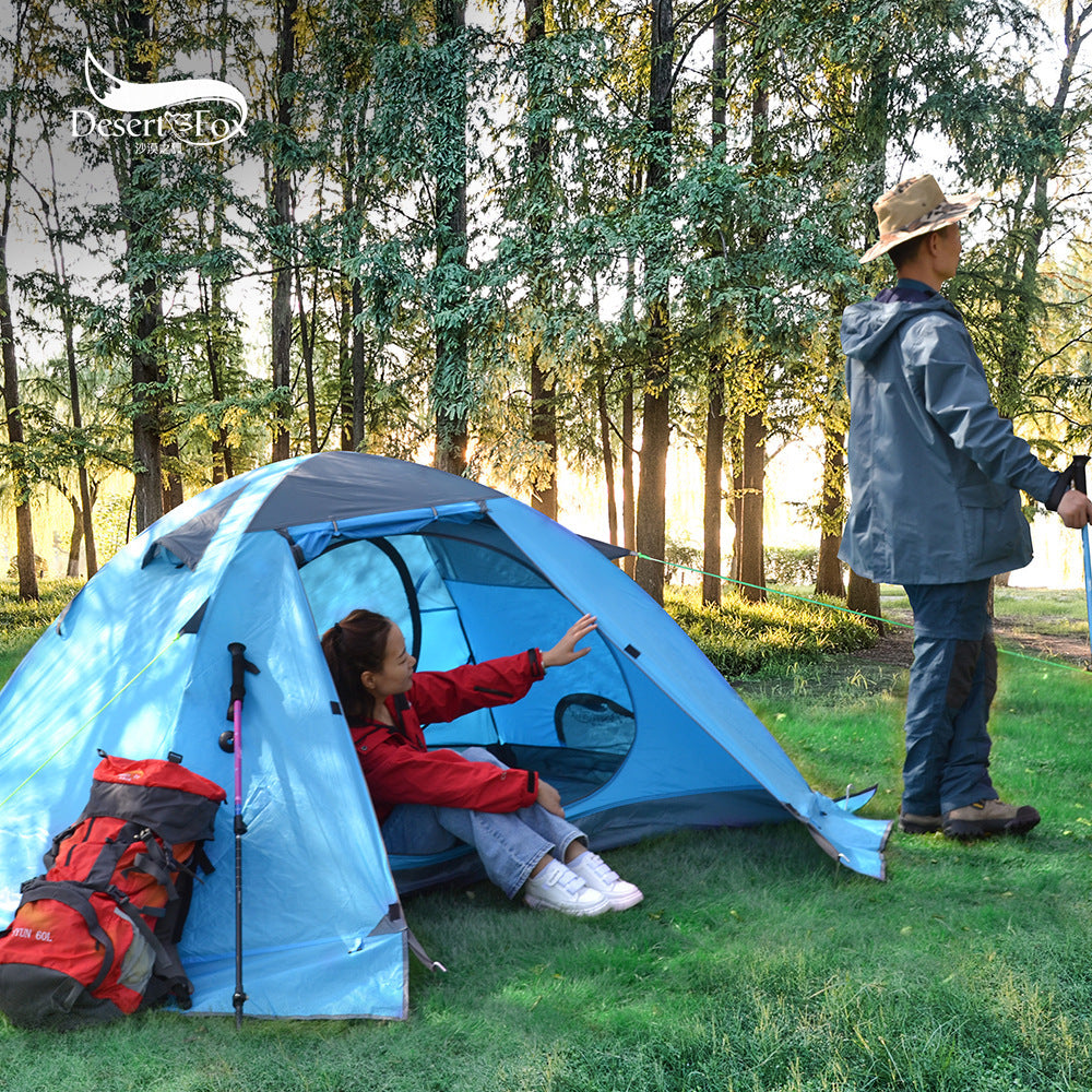 Desert Fox Outdoor Double Aluminum Camping Tent Portable