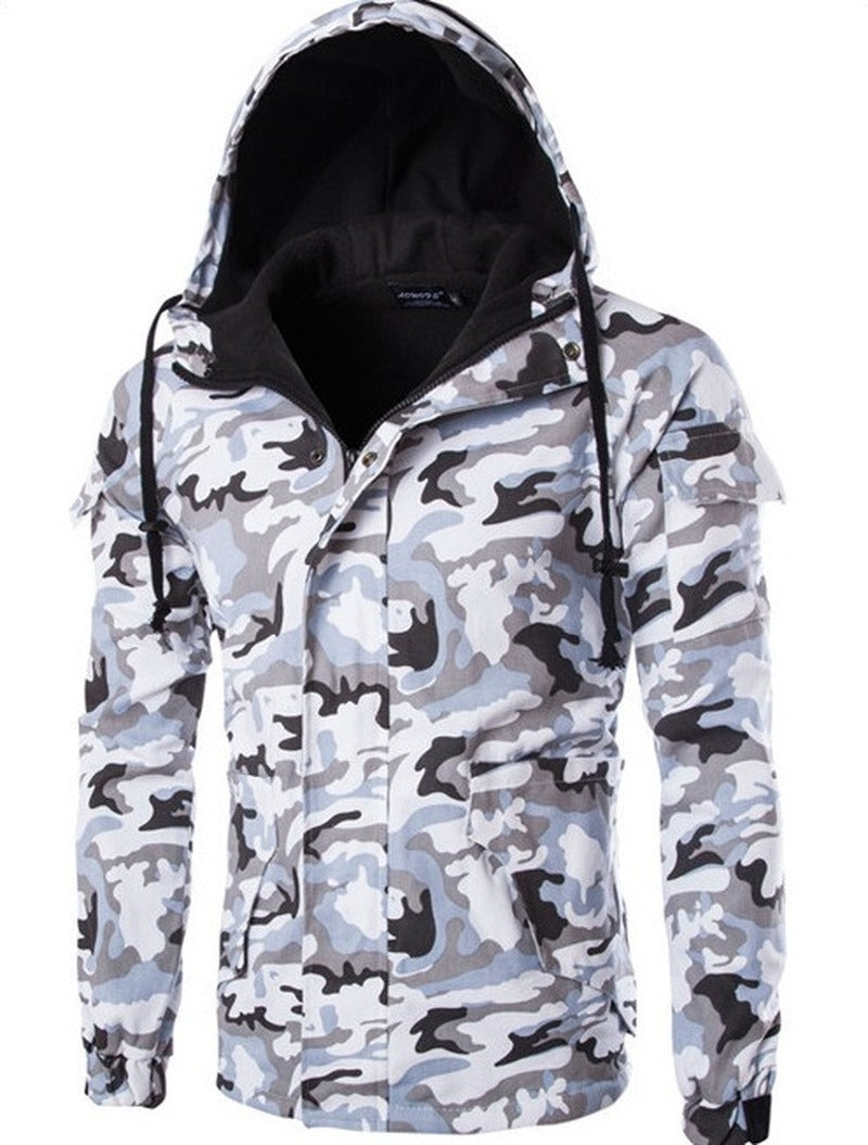 British Camouflage Hooded Jacket Men