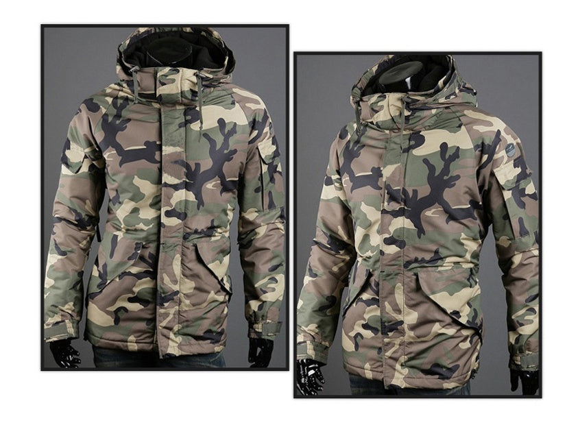 British Camouflage Hooded Jacket Men