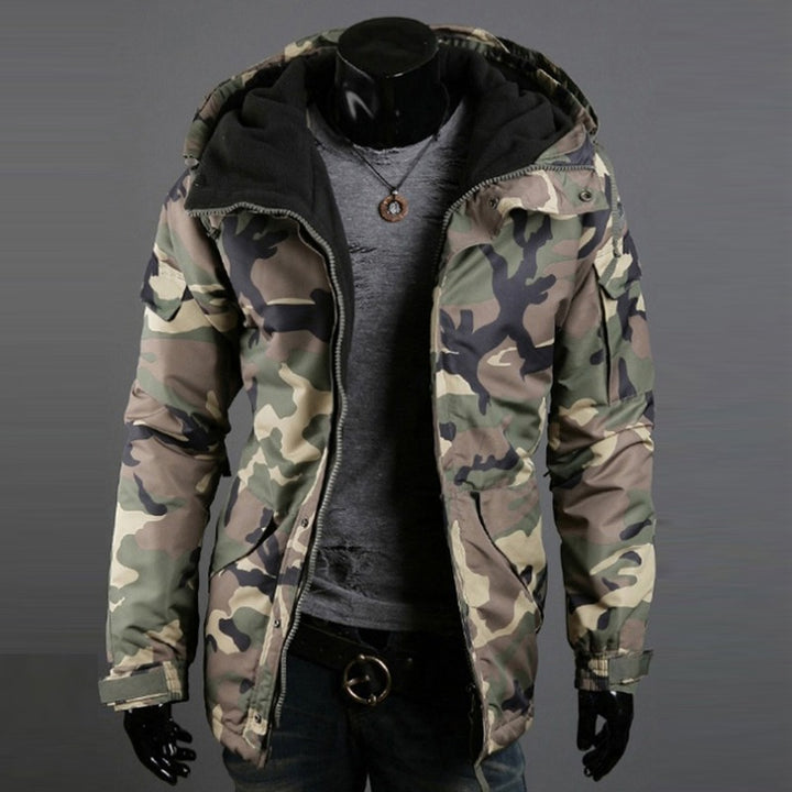 British Camouflage Hooded Jacket Men
