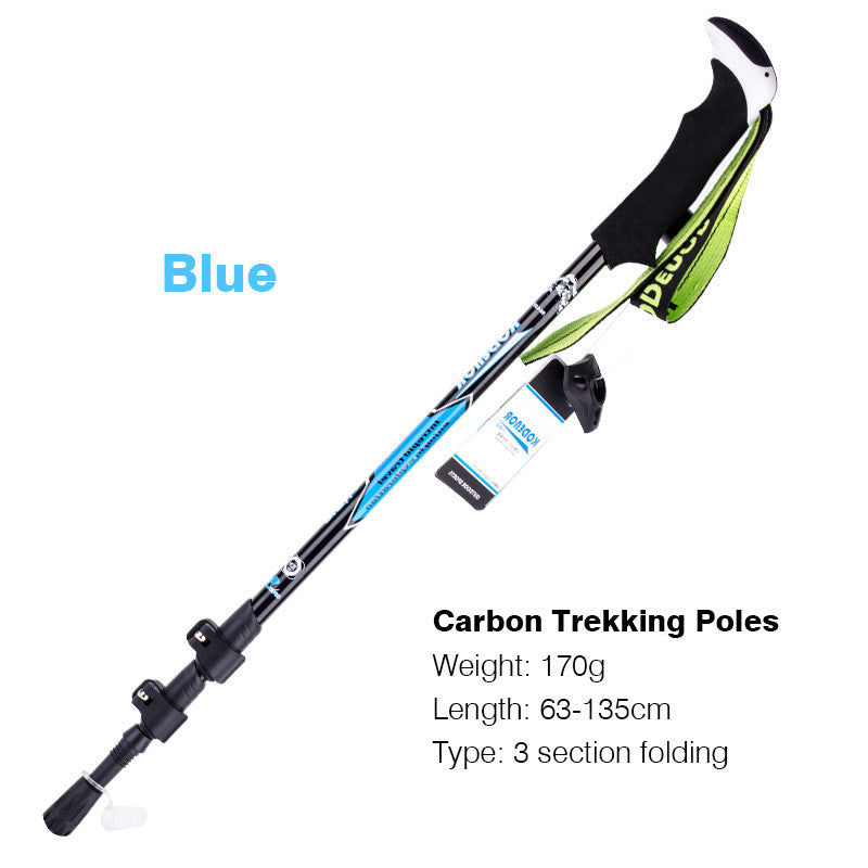 Telescopic Folding Carbon Fiber Trekking Pole