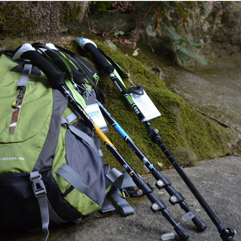 Telescopic Folding Carbon Fiber Trekking Pole