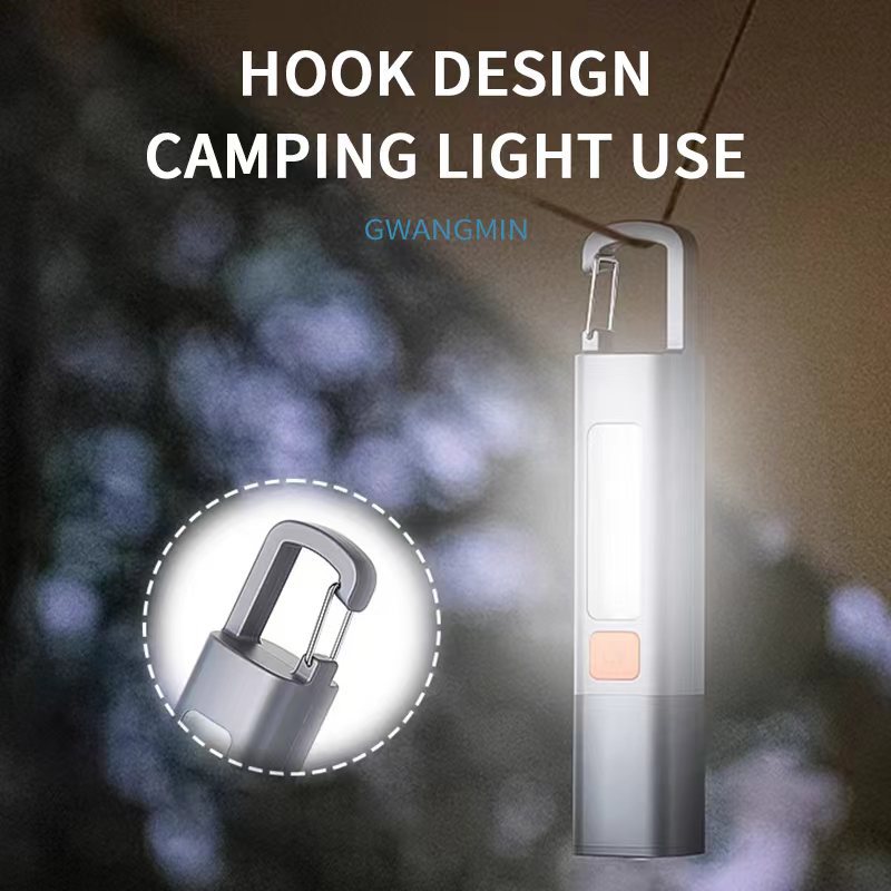 Rechargeable Multifunctional Camping Lantern Portable Hook Flashlight