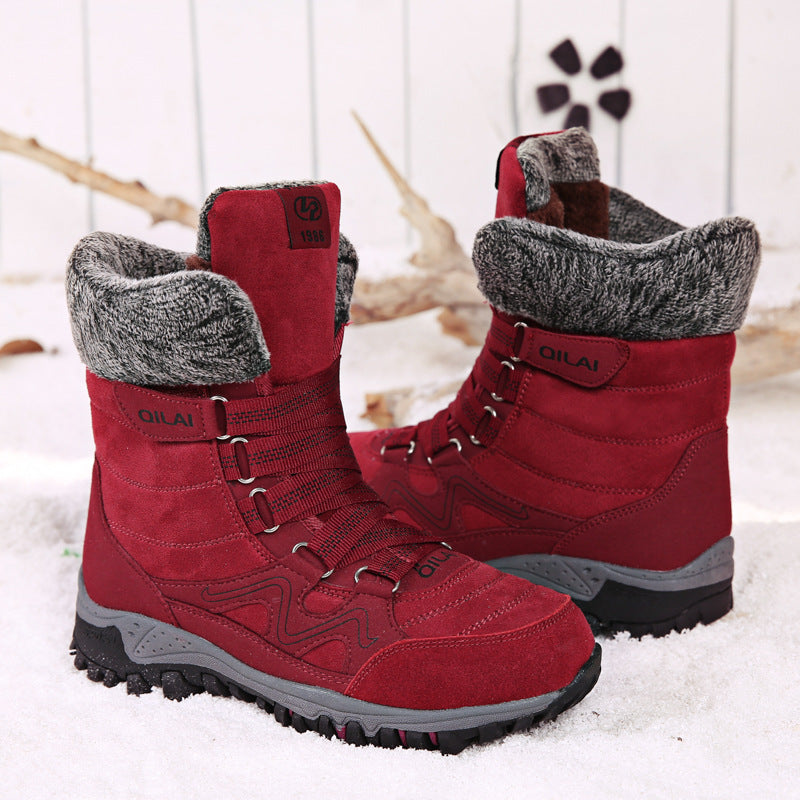 Women’s Winter Snow Boots Warm Velvet Hiking Ski Travel Shoes
