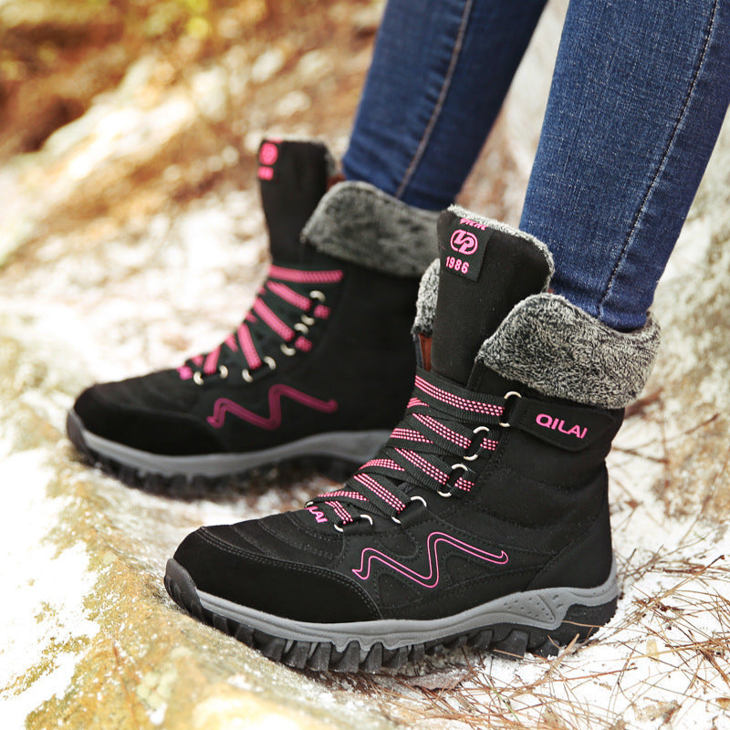 Women’s Winter Snow Boots Warm Velvet Hiking Ski Travel Shoes