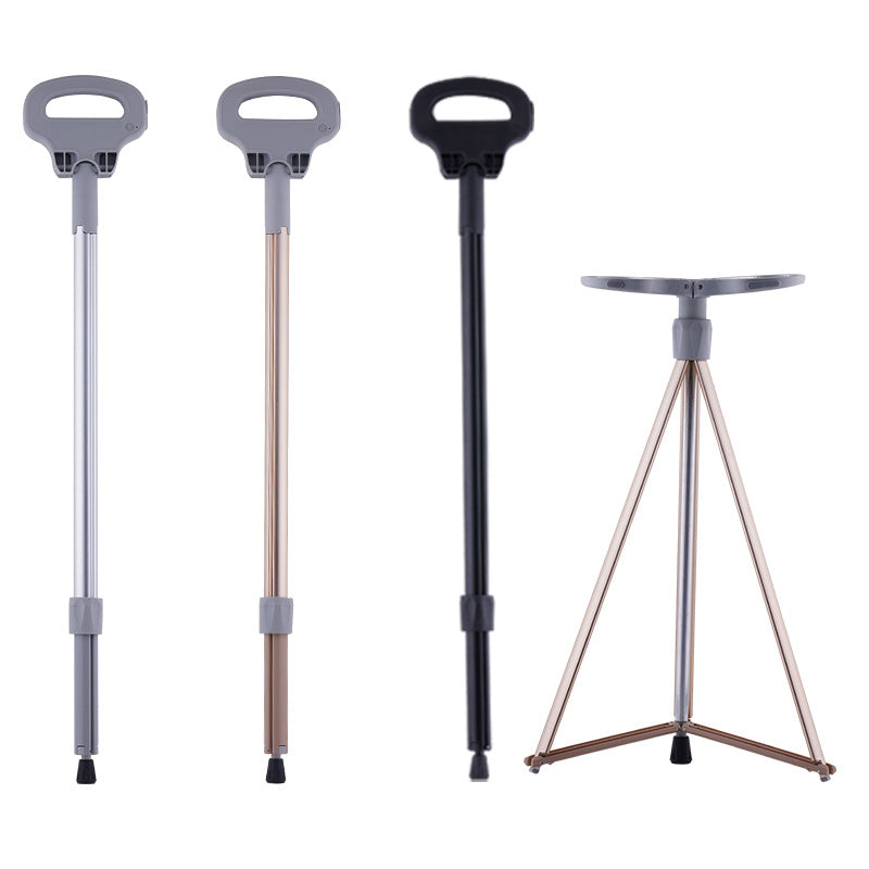 Folding Aluminum Alloy Multi Function Trekking Crutch