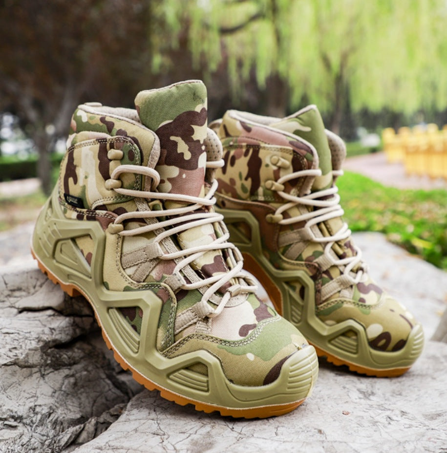 Mid Top High Top Military Combat Hiking Boots