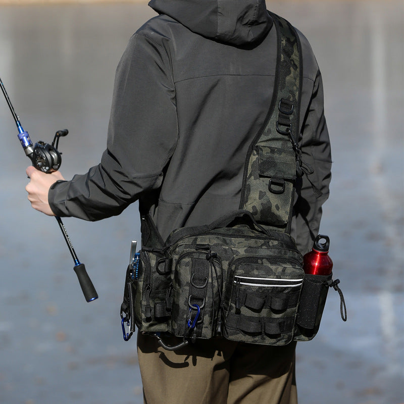 High Capacity Fishing Backpack With Chest Pack Rod Bag