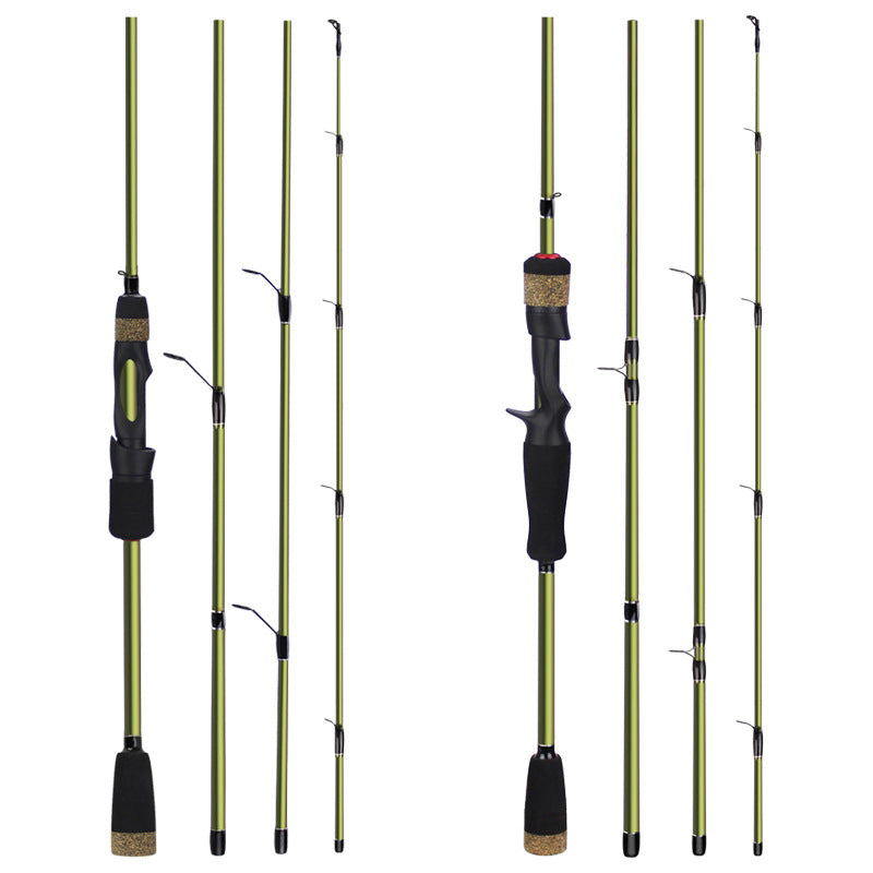 4 Section Carbon Portable Plug Fishing Rod