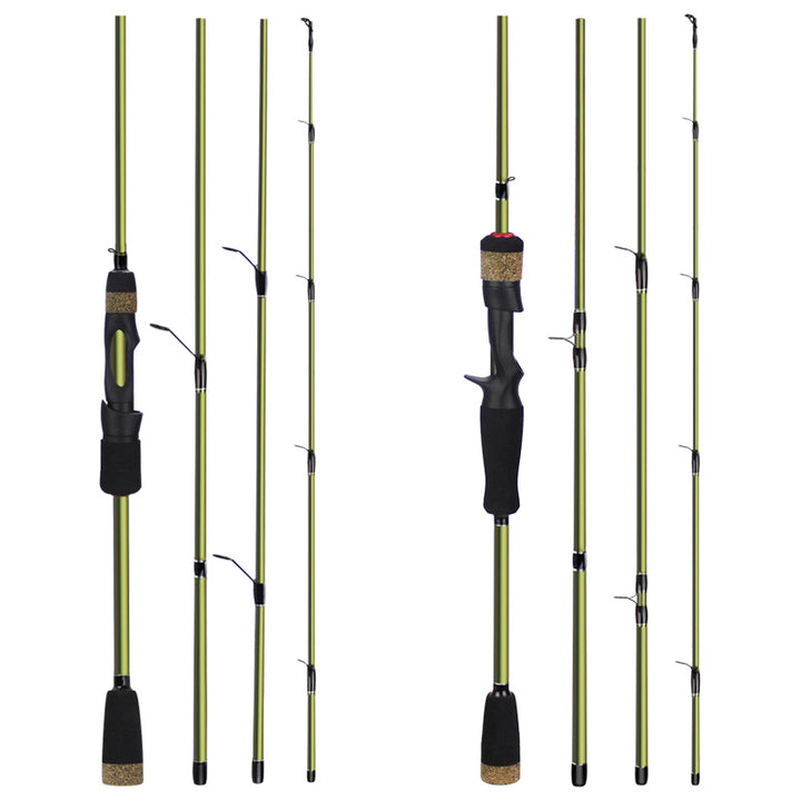 4 Section Carbon Portable Plug Fishing Rod