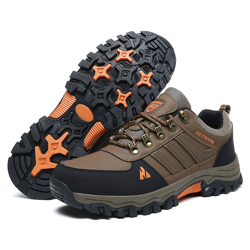 Men’s Low-Top Hiking Boots Casual Lace-Up Sneakers