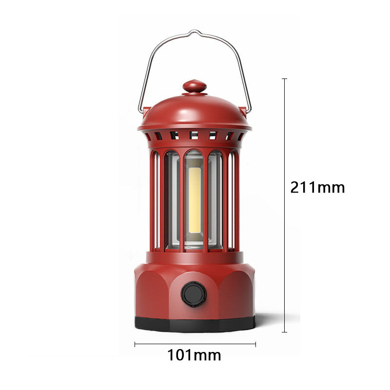 Portable COB Camping Lantern Retro Tent Light