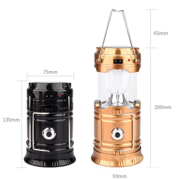 Solar Charging Telescopic Multifunction Camping Lantern