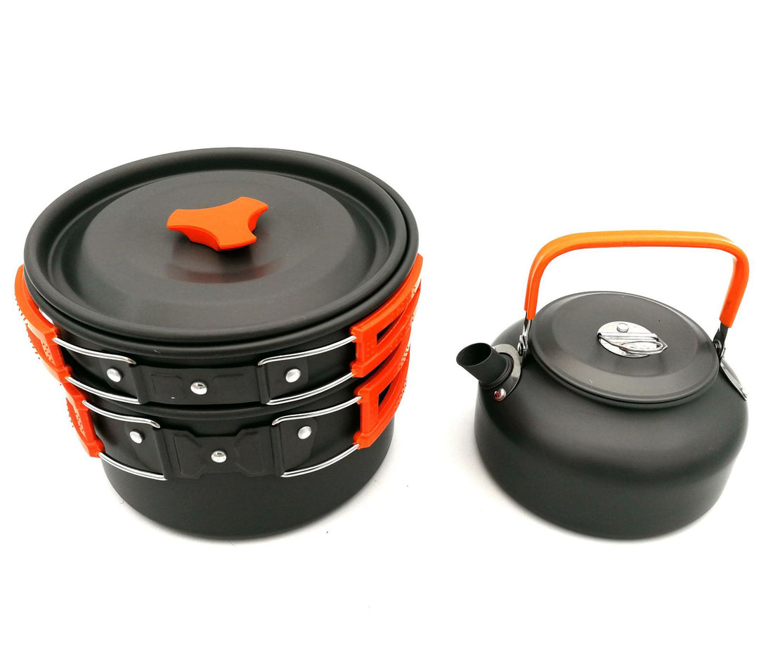 Camping Cookware Set Travel Tableware Utensil Kit Hiking Picnic