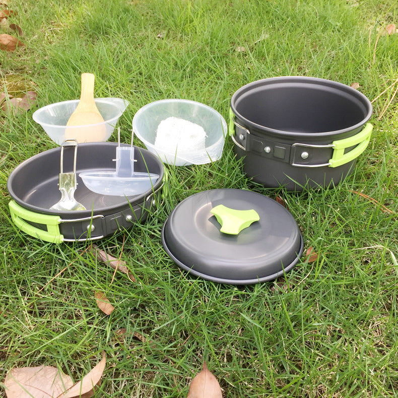 Compact Camping Cookware Set For 1-2 People