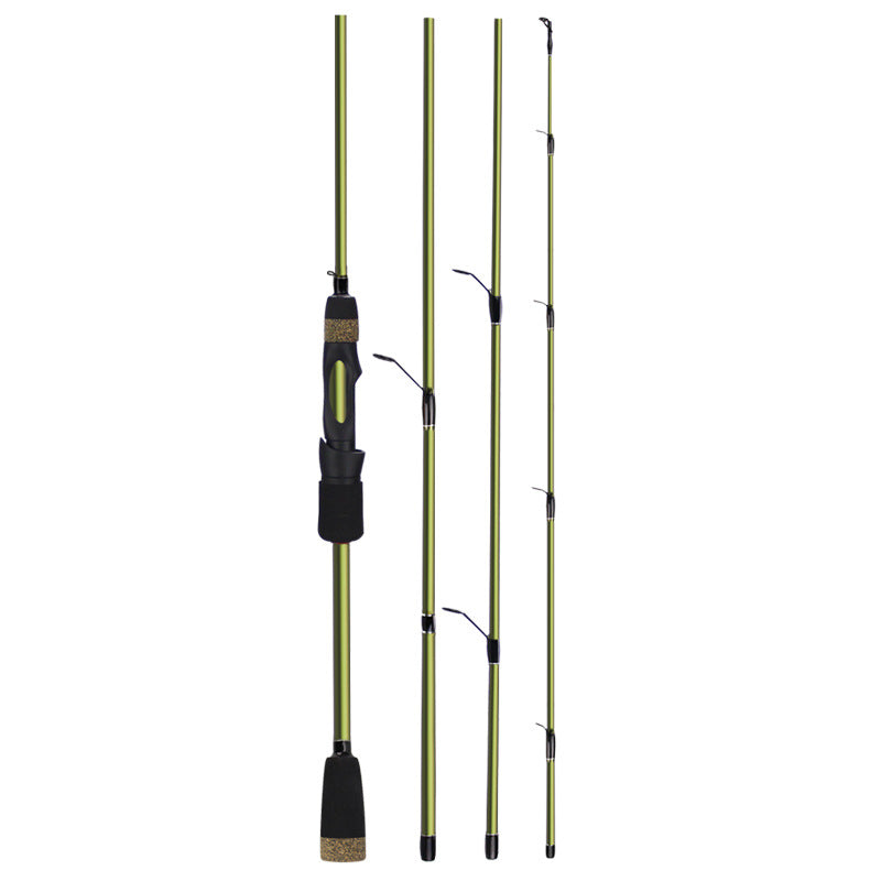 4 Section Carbon Portable Plug Fishing Rod