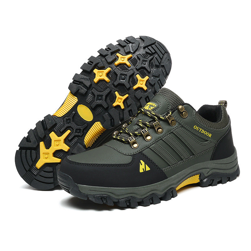 Men’s Low-Top Hiking Boots Casual Lace-Up Sneakers