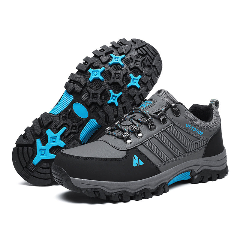Men’s Low-Top Hiking Boots Casual Lace-Up Sneakers