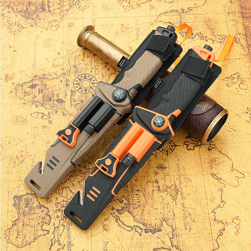 Outdoor High Hardness Tactical Straight Knife Self Defense Knife