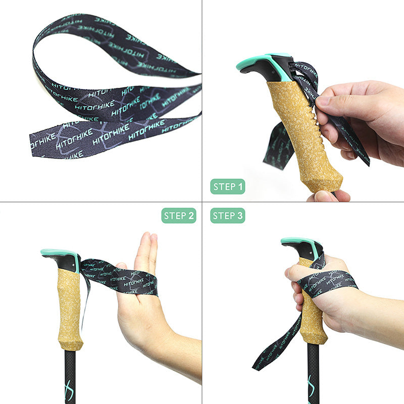 External Lock Straight Handle Sports Trekking Pole