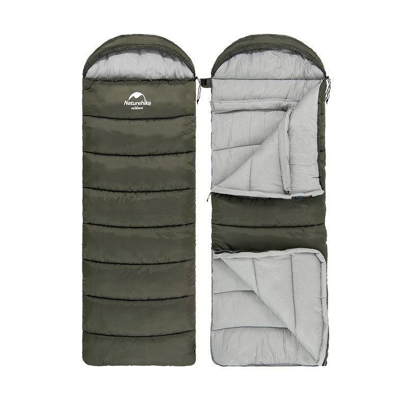 Naturehike Hooded Envelope Sleeping Bag Cold-Proof Double Camping Outdoor