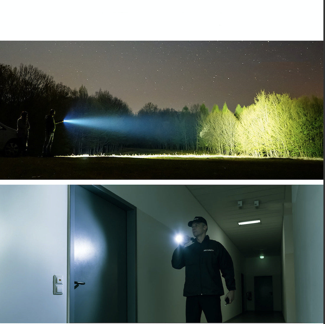 Rechargeable Camping Flashlight With Compass