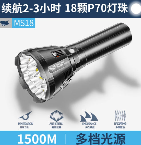 Waterproof Multifunctional Camping Flashlight