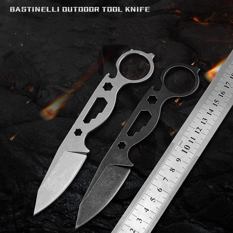 Wilderness Survival Straight Pocket Hunting Knife Compact Tool