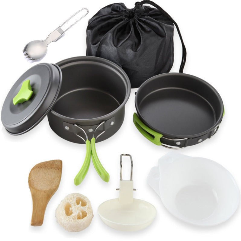 Compact Camping Cookware Set For 1-2 People