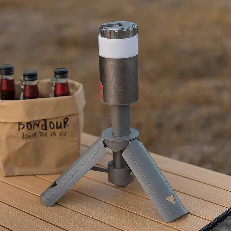 Portable Aluminum Camping Lantern Retractable Bracket Ambience Light