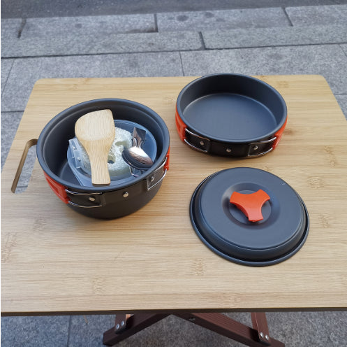 Compact Camping Cookware Set For 1-2 People