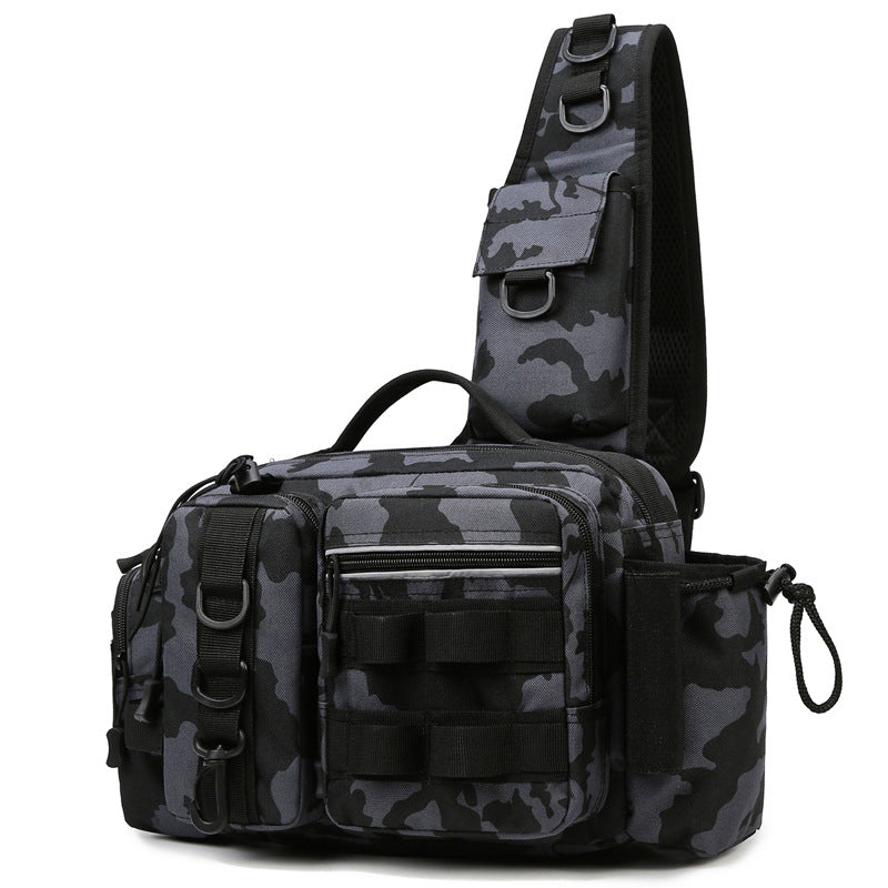 High Capacity Fishing Backpack With Chest Pack Rod Bag