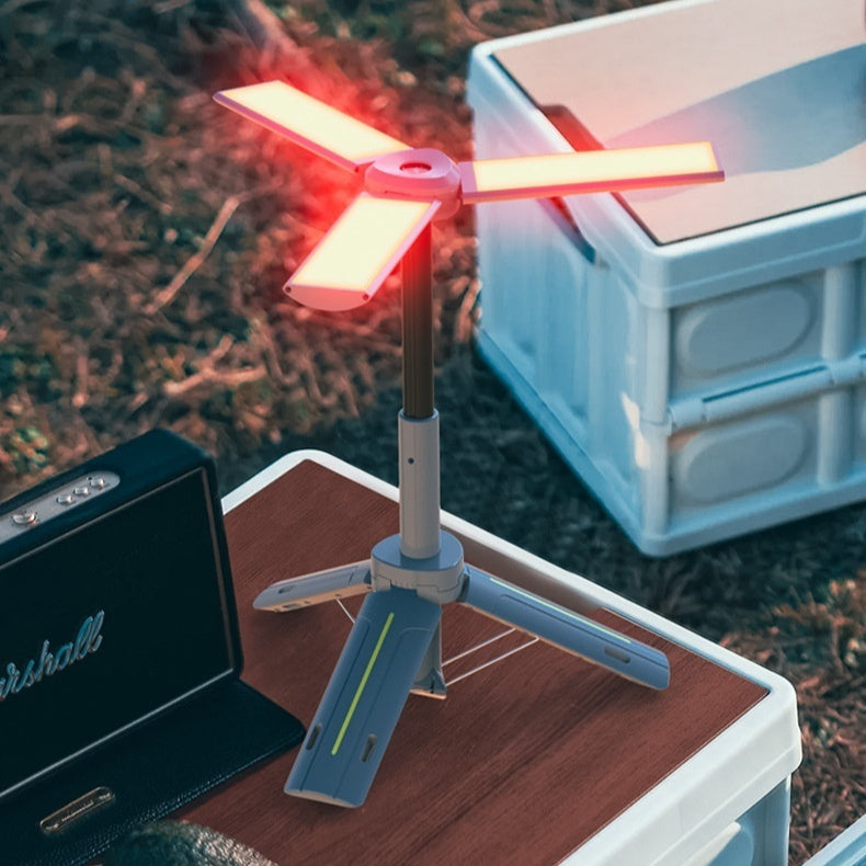 Rechargeable Three Leaf Bracket Camping Lantern