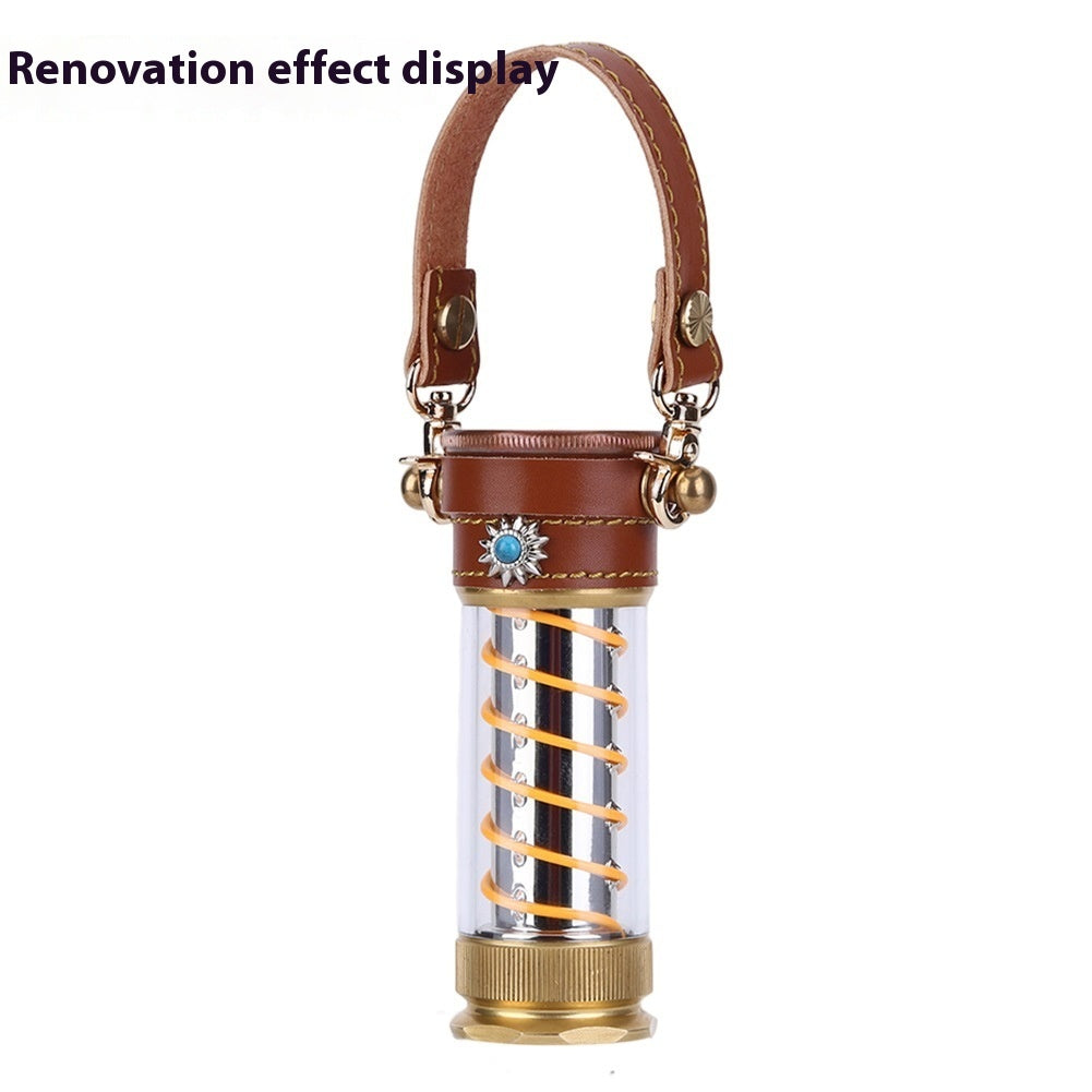 Leather Hanging Rope Camping Lantern Set (3 Piece)