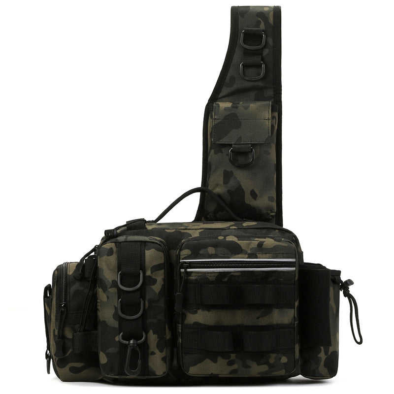 High Capacity Fishing Backpack With Chest Pack Rod Bag