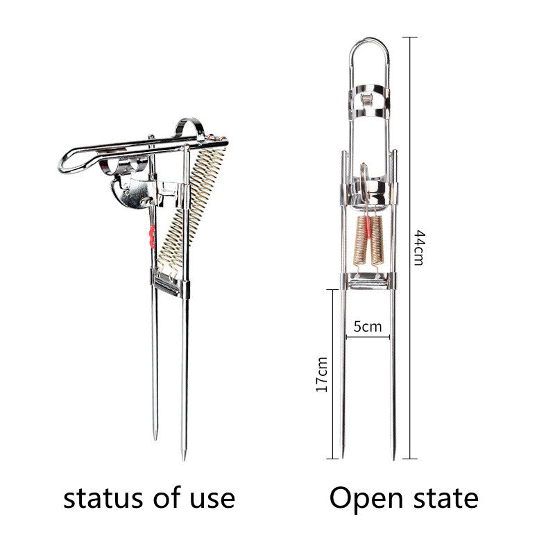 Steel Fishing Rod Holder Bracket Anti-Rust Tackle Stand