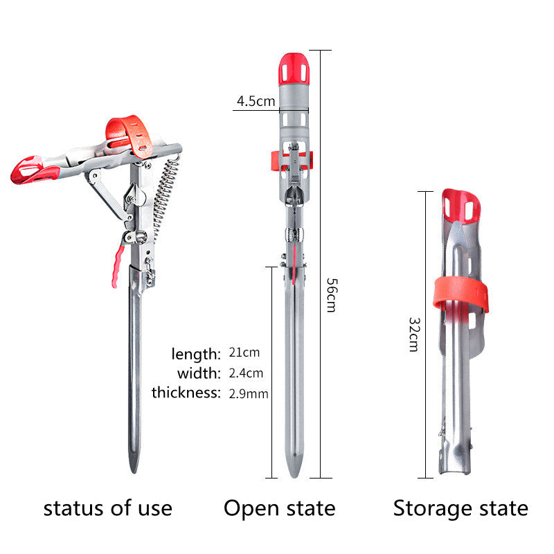 Steel Fishing Rod Holder Bracket Anti-Rust Tackle Stand